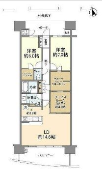 モデラピークス戸塚ヴィラ5 間取り図