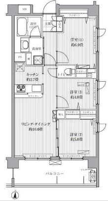 リベルタ港北 間取り図