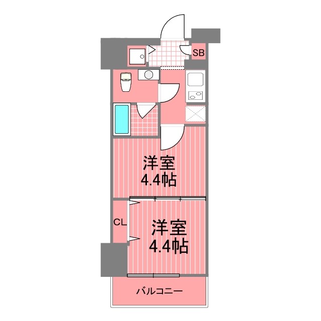 ラフィスタ川崎シックス 間取り図