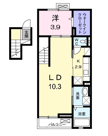 グリーンヒル大口 間取り図