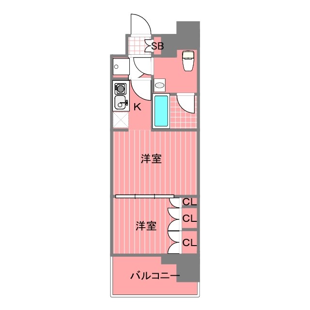 ラグジュアリーアパートメント横浜黄金町 間取り図