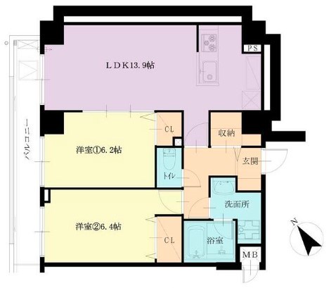 ヒルサイドヴィラ東戸塚テラス 間取り図