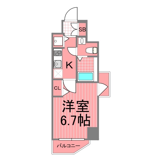 ラエテルノ横浜関内 間取り図