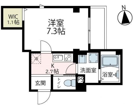 ウィステリア新川崎 間取り図