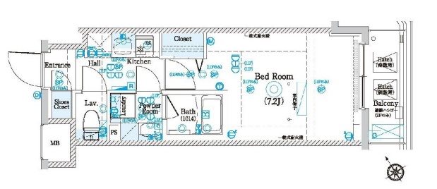 ラドゥセール鶴見 間取り図