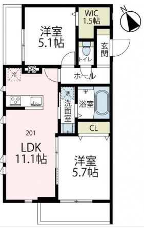 パレスヒル 間取り図