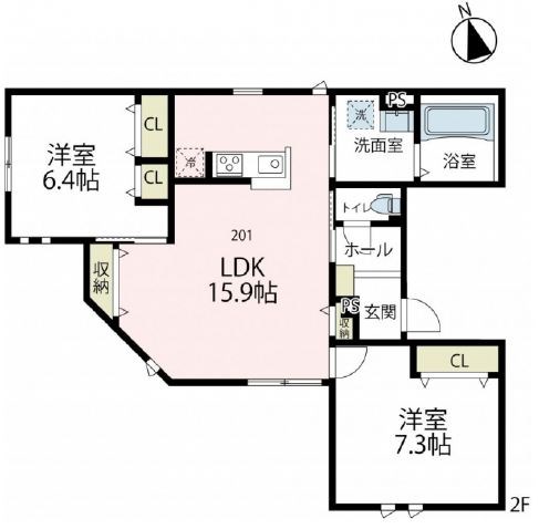 ボワメゾン 間取り図