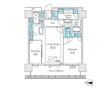 ザヨコハマフロントタワー  間取り図