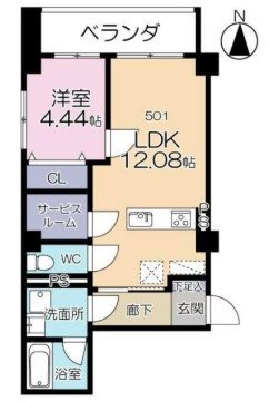 プランドール横濱 間取り図