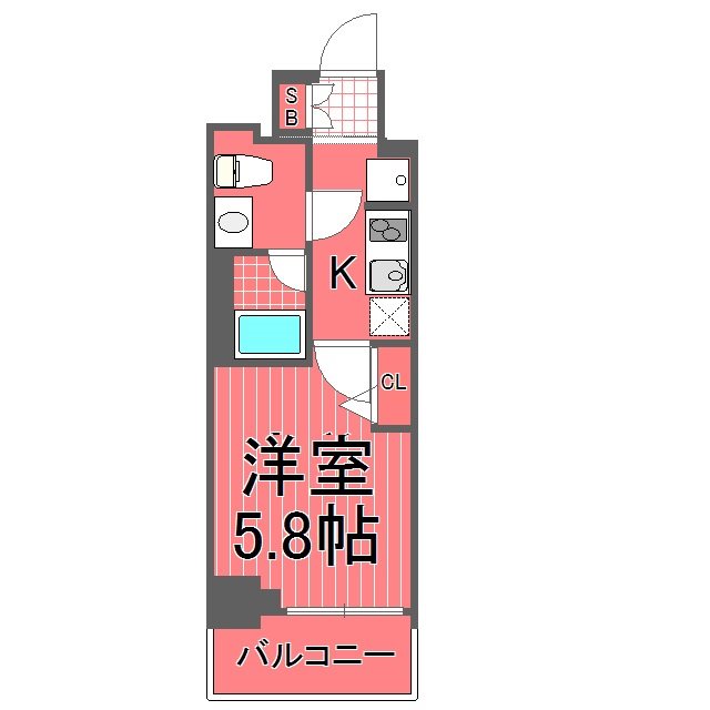 リライア横濱関内 間取り図