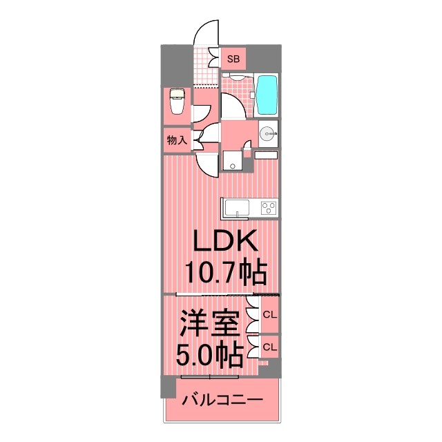 ミルーナヒルズ蒔田 間取り図