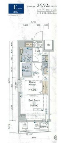 エステムコート横濱大口  間取り図