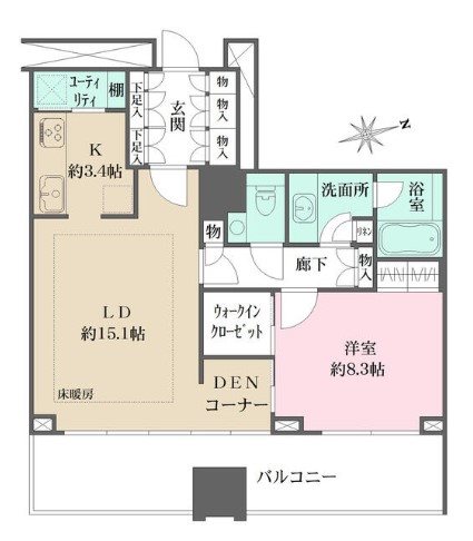 ナビューレ横浜タワーレジデンス  間取り図