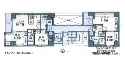 ルジュジュヨコハマ 間取り図