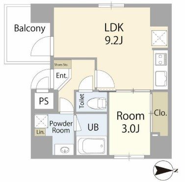 ルジュジュヨコハマ 間取り図