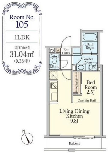 スターレジデンス大倉山 間取り図