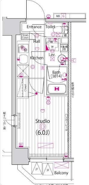 ガーラステーション東神奈川 間取り図