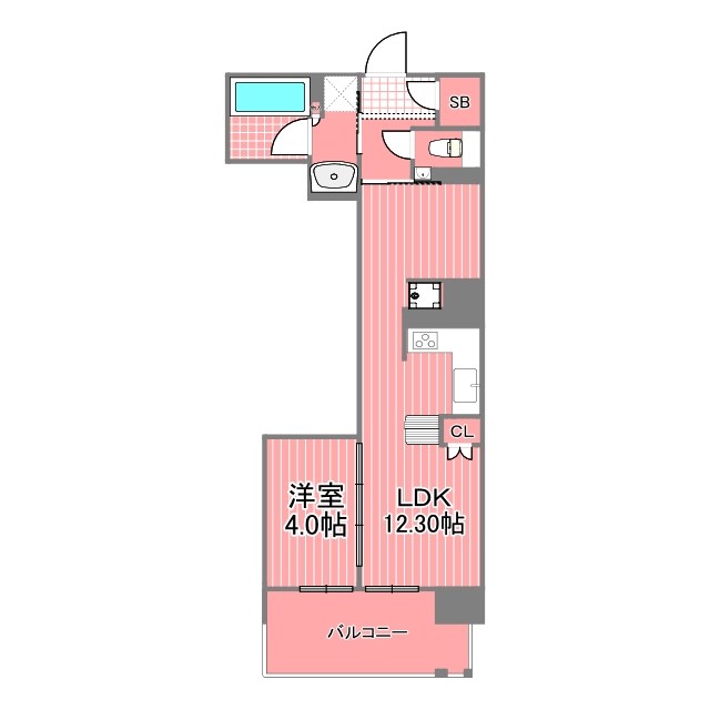 イニシア横浜桜木町 間取り図