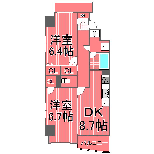 ワイズ新横浜  間取り図