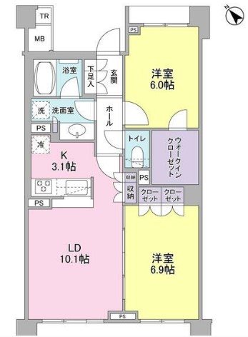 ブローテ大倉山  間取り図