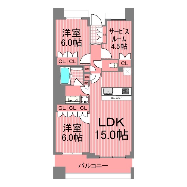 ザレジデンス本牧横浜ベイサイド 間取り図