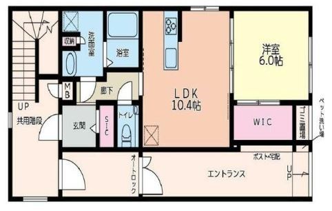 シャトーライフ井土ヶ谷Ⅰ 間取り図