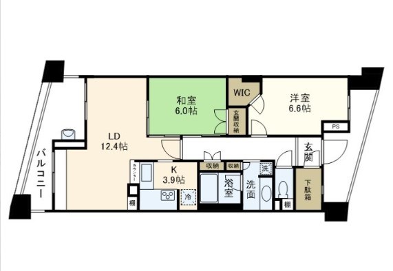 クイーンズパレス東戸塚弐番館 間取り図