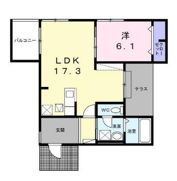 ベルシェール片倉 間取り図