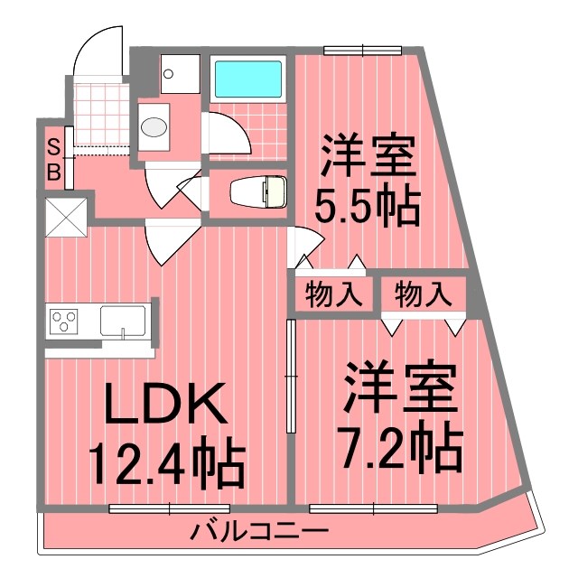 ルミエール妙蓮寺Ⅱ 間取り図