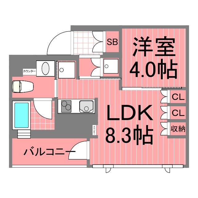 パークアクシス横浜反町公園  間取り図