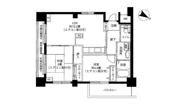 ポートヴィラエーケー  間取り図