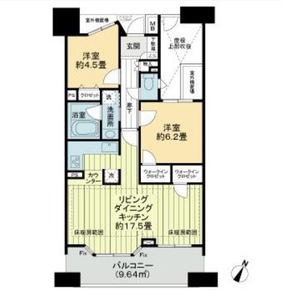 ライオンズプラザ横浜サウスステージ 間取り図