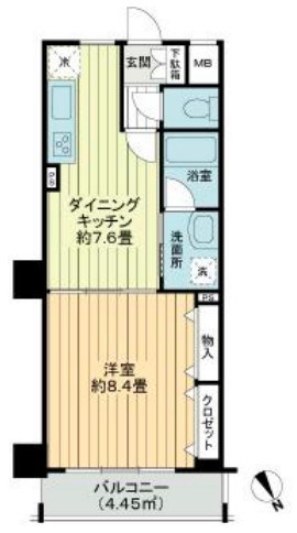 アールケープラザ横浜関内 間取り図