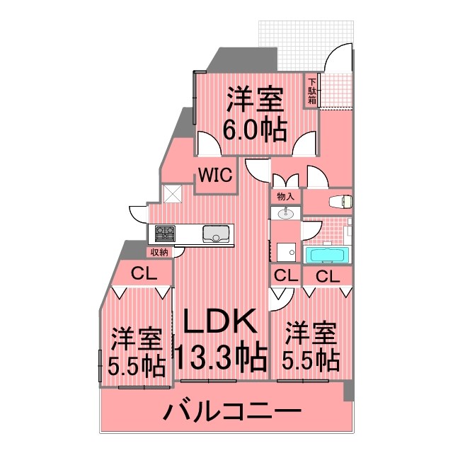 プロスペクト川崎 間取り図