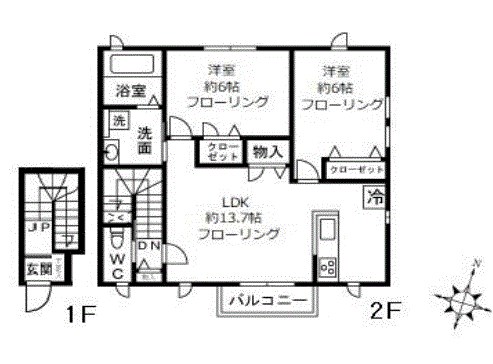 ユーアイヴィレッジ  間取り図