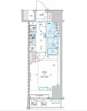 ジェノヴィア川崎セブン 間取り図