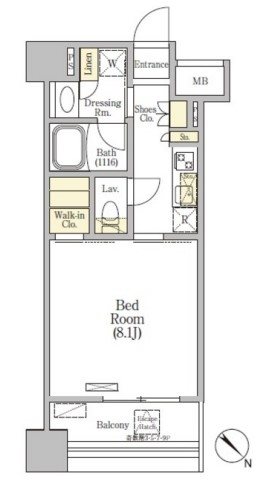 プラージュベイ横濱関内 間取り図