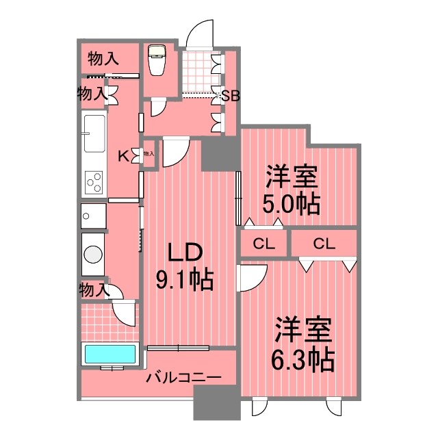 メトロタワー山下町  間取り図