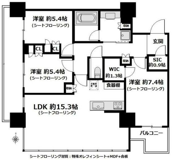 ザヨコハマフロントタワー 間取り図