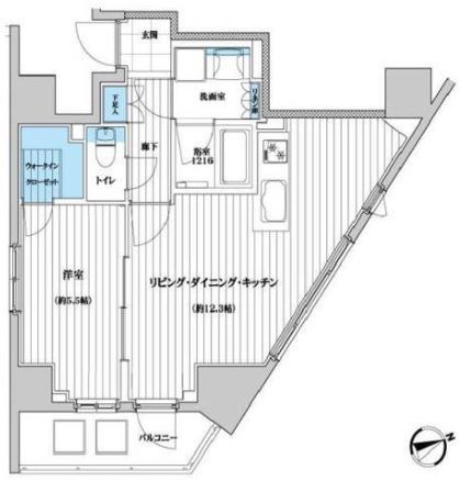 セルアージュ横濱桜木町ヴァルール 間取り図