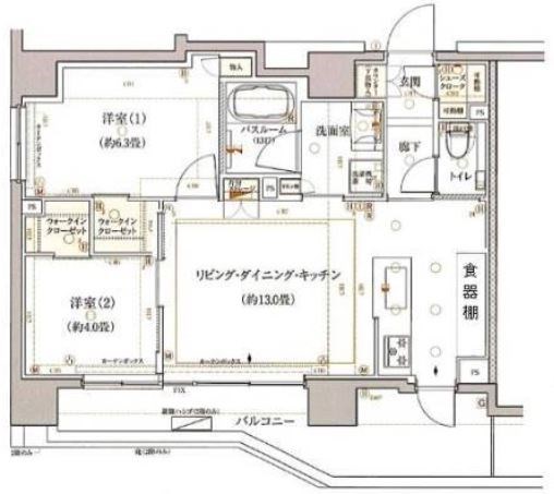 クリオ横濱元町通り 間取り図