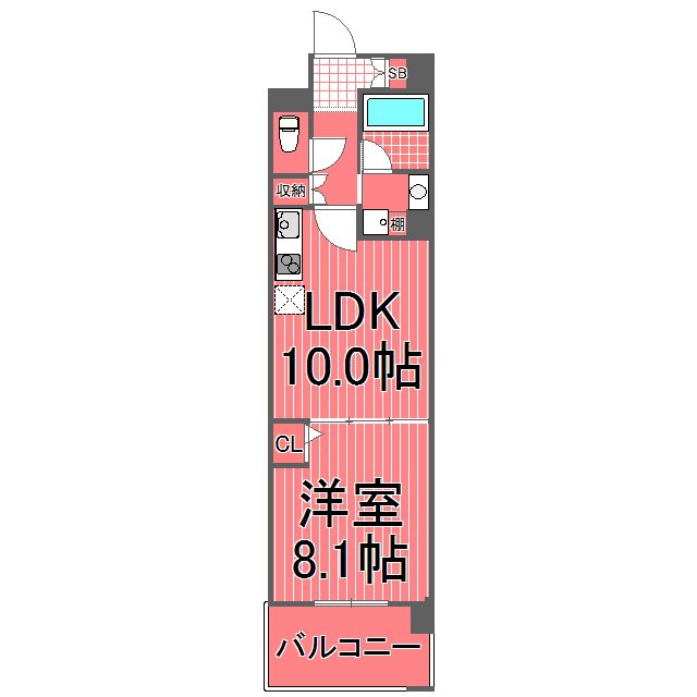 エルエープライル新横浜 間取り図