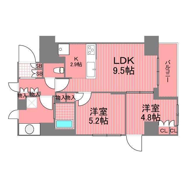 ビエント横濱鶴見  間取り図