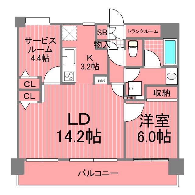 日神パレステージ横浜第ニ  間取り図