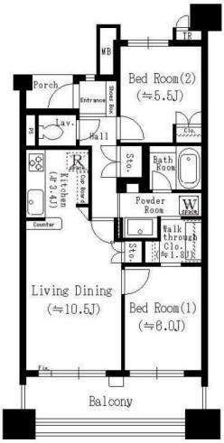 パークホームズ東神奈川ステーションアリーナ 間取り図