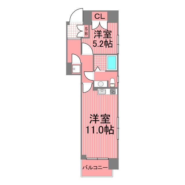 パール新子安 間取り図