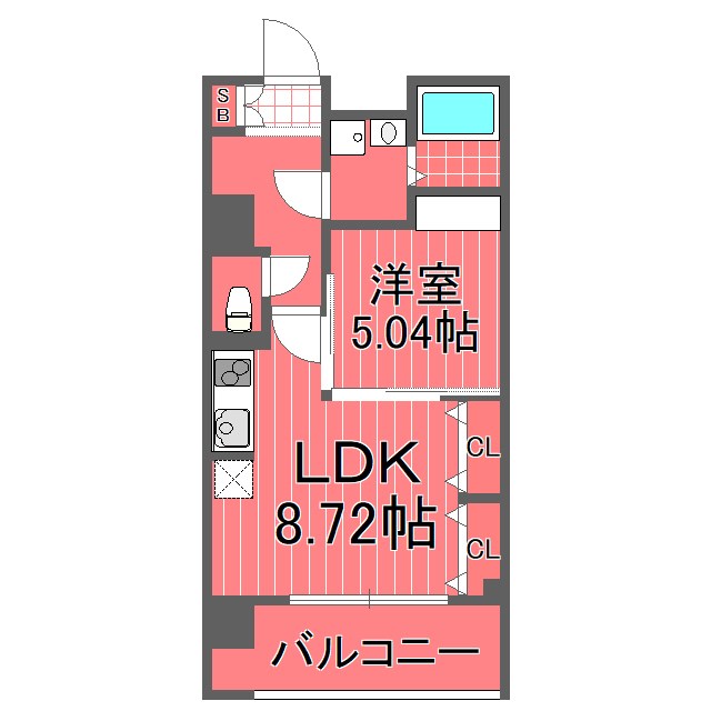 ランドノース新川崎 間取り図