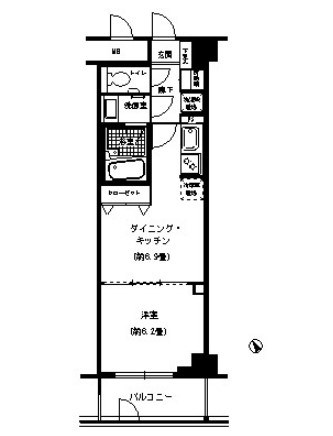 エヌティピーアールレジデンス菊名 間取り図