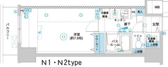 フェニックス横濱関内ベイガイア 間取り図