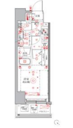 クレイシアアイズ横浜桜木町 間取り図